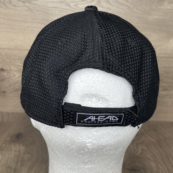 The Geothermal Golf Black Ahead Hat With Magnetic Ball Marker Ball Cap - Picture 4 of 13